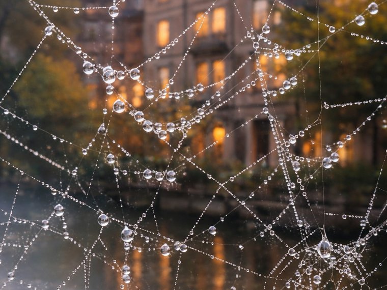 Spinnenetz Querformat